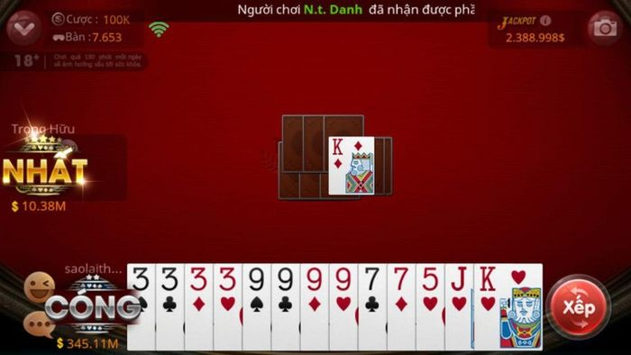 Biết cách sắp xếp bài tiến lên miền nam Xibet là ưu thế lớn